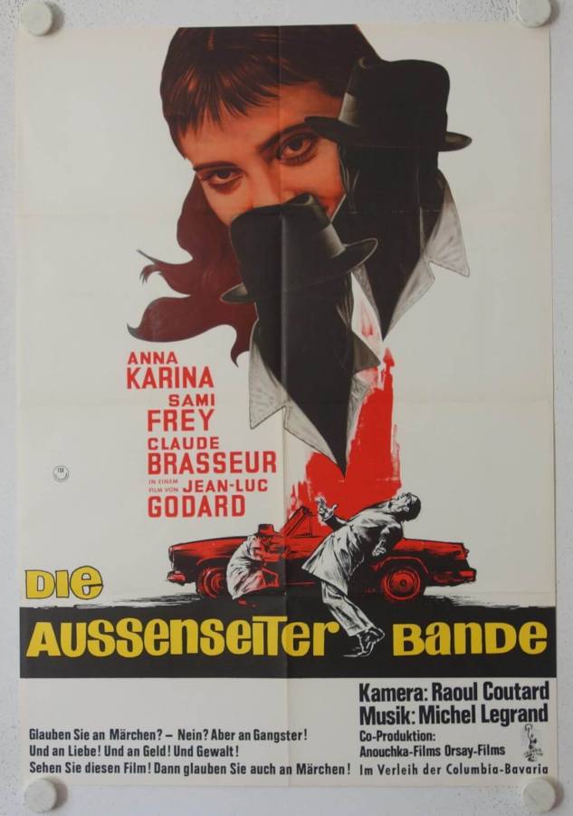 Bande a Part - Band of Outsiders original release german movie poster